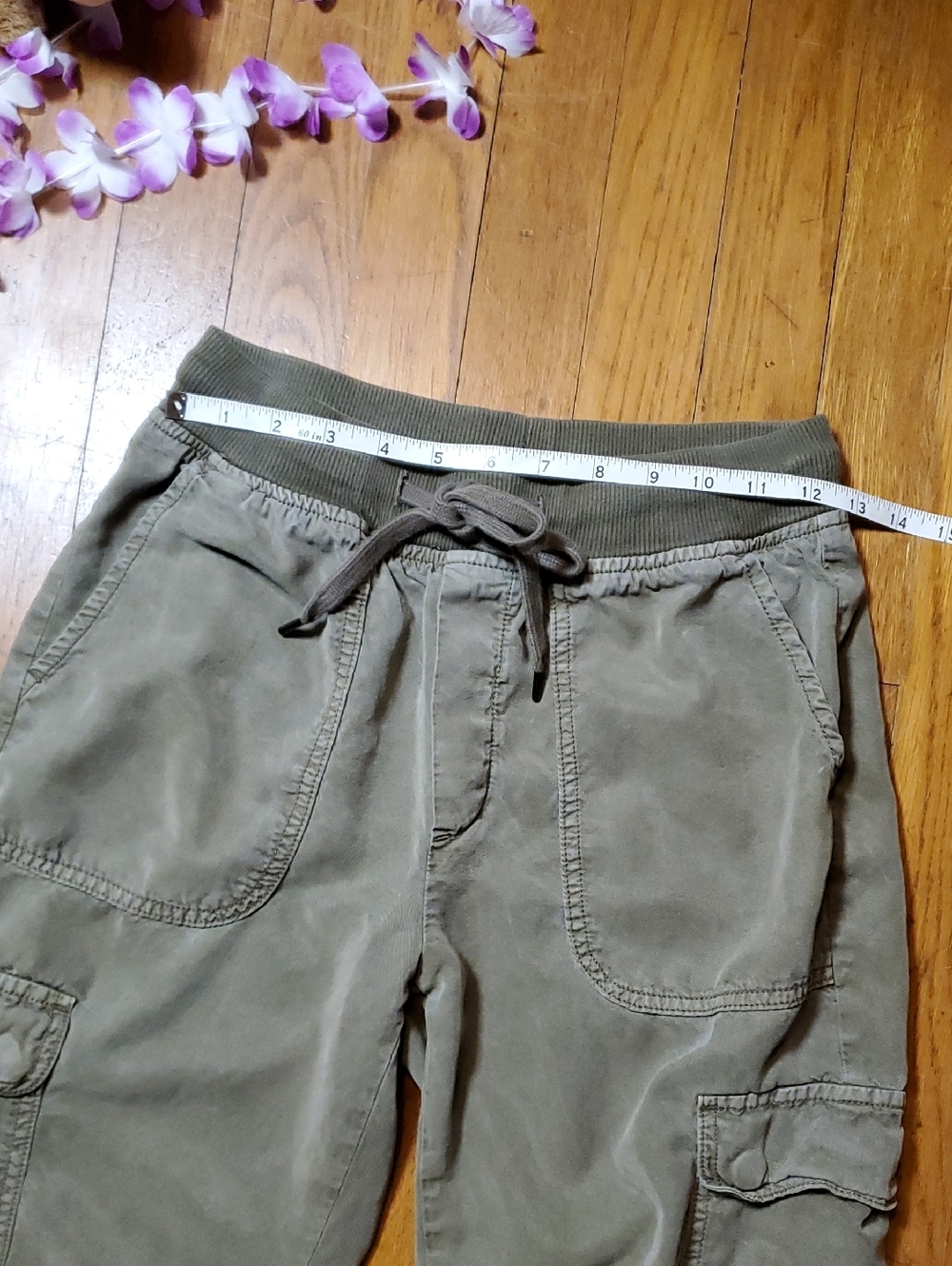 American Eagle Outfitters Olive Cargo Jogger Pants - Picture 8 of 12